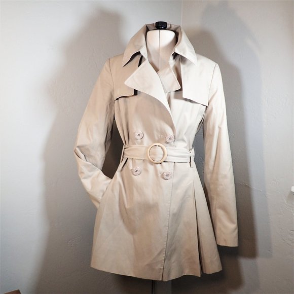 Via Spiga Jackets & Blazers - Via Spiga Women's Belted Trench Jacket Raincoat M